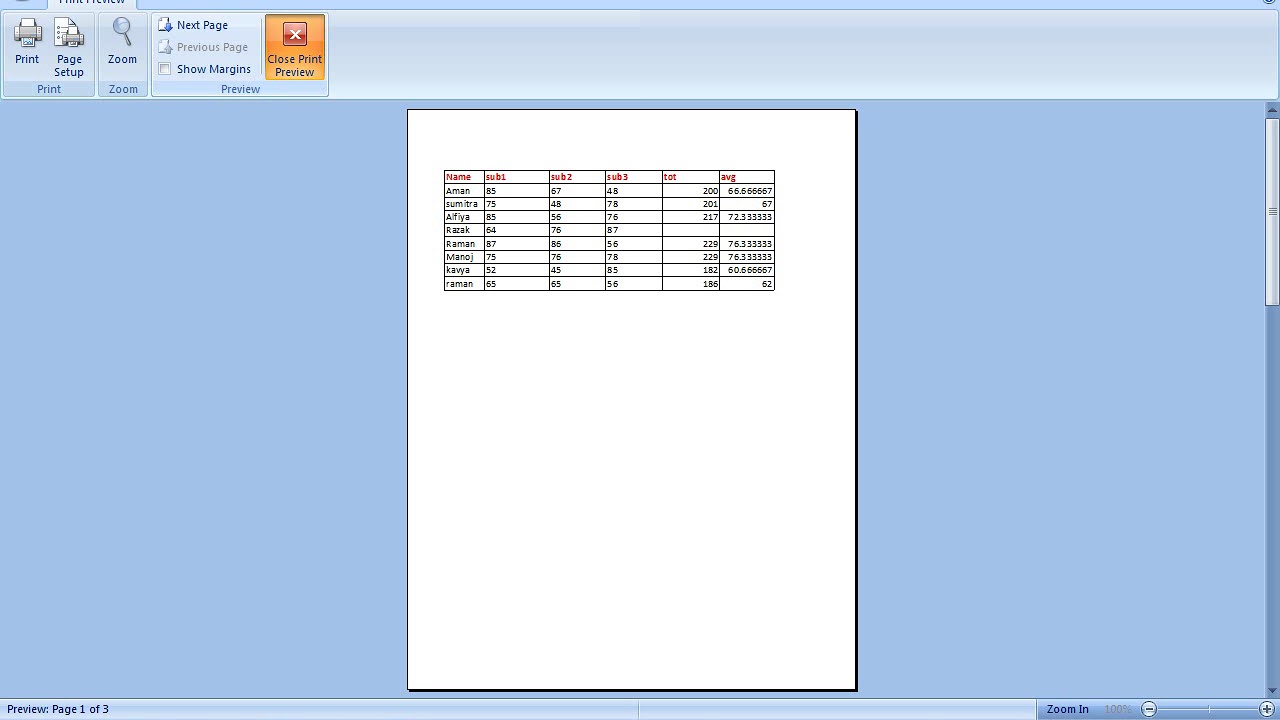 MS Excel Table Border in Hindi YouTube