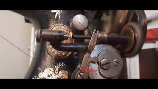 Singer 27k Sewing Machine - Threading the machine and Winding the Bobbin