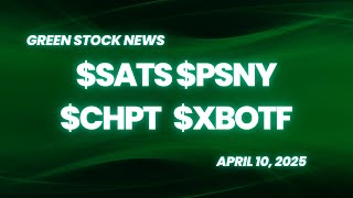 Green Stock News for April 10th, 2025: EchoStar, Polestar Automotive, ChargePoint, Realbotix