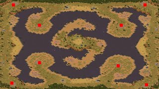 RA2 Yuri Revenge - Extra Hard AI 1vs7 - UK 112 - Don't Step On The Crocodile
