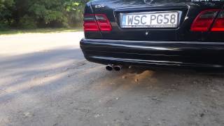 Mercedes Benz E55 AMG W210 Start Up, Rev and acceleration ( Custom Exhaust with Eurocharged Headers)