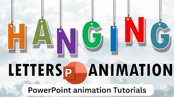 ✅ Hanging Letters 🔗 Animation in PowerPoint #powerpoint #animation