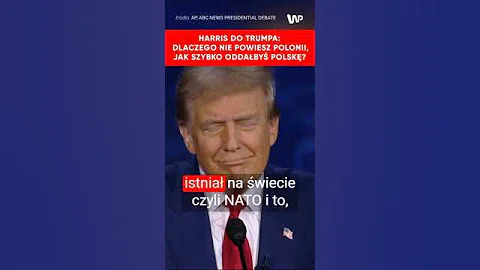 Debata w USA. Harris do Trumpa: Oddałbyś Polskę Putinowi za przysługę