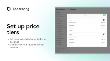 Set up price tiers | Spacebring platform for shared & coworking spaces