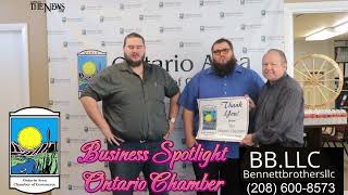 Bennett Brothers LLC are the Ontario Area Chamber Of Commerce Business Spotlight