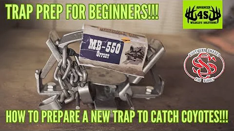 Trap Prep for Beginners(How to Prepare New Traps to Catch Coyotes)!!!