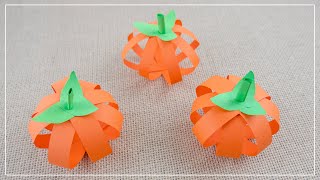 Diy Deko Kürbis Aus Papierstreifen Basteln Herbstdeko Selber Machen