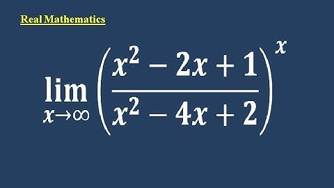 Limit x tends to infinity {(x^2-2x+1)/(x^2-4x+2)}^x