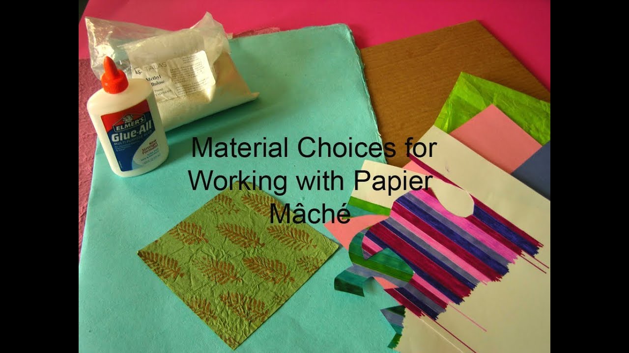  Material Choices for Working with Papier Mâché - YouTube Motiv 
