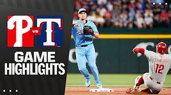 Phillies vs. Rangers Game Highlights (8/10/25) | MLB Highlights Phillies vs. Rangers Game Highlights (8/10/25) | MLB Highlights