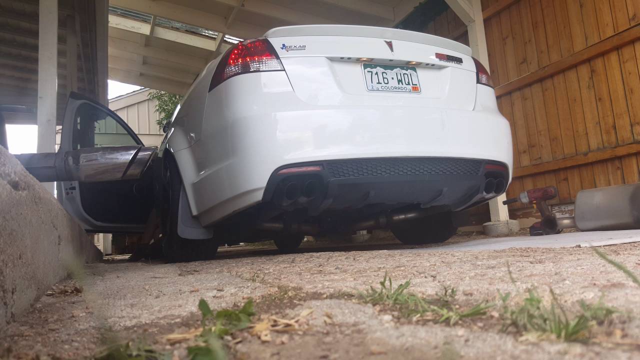 G8 gt new exhaust system YouTube