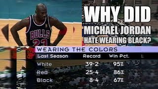 michael jordan wearing black jersey