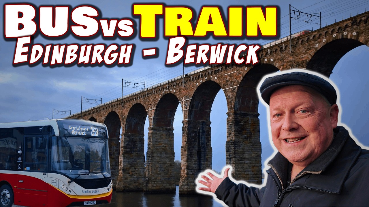 Поездка из Эдинбурга в Бервик-апон-Твид на автобусе или поезде: разница в цене вас удивит!