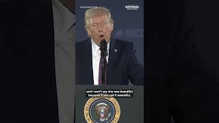 President Trump joked about a waitress