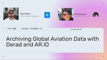 Archiving Aviation Data with AR.IO & Derad Network