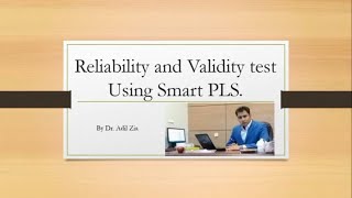 Reliability and Validity test using SmartPLS software screenshot 1