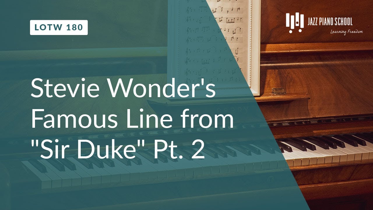 Stevie Wonder S Famous Line From Sir Duke Pt 2 Lotw 180 Youtube