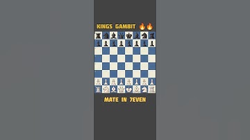 King’s Gambit = King’s Nightmare 😈 Checkmate in 7 moves!♟️ #chesslover#shorts#chessking #followchess