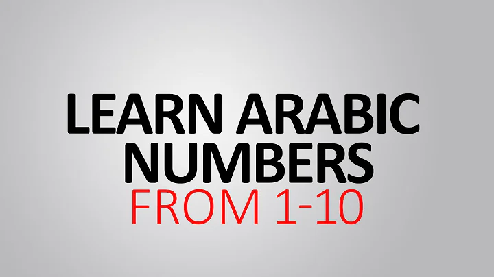 Learn Arabic Numbers 1 10 - TheNewArabic