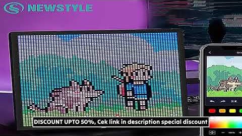 LED Pixel Display 64x64 RGB LED Matrix Panel Programmable Pixel Art Display with Bluetooth