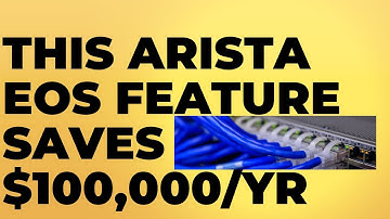 This Arista EOS feature saves $100k/year