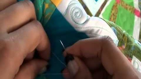 Long Arm Quilting Demo: How to Bury Threads