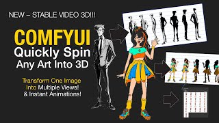 Quickly Spin Your 2D Art In 3D! ComfyUI Stable Video 3D
