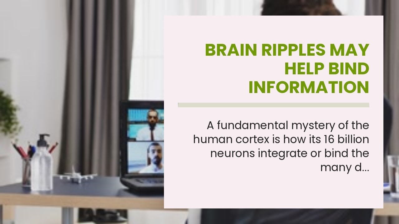 Brain ripples may help bind information across the human cortex - YouTube