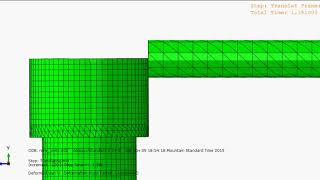 Updated Units - Zoomed in impact of BAHA abutment using ABAQUS (Dynamic Implicit Model)