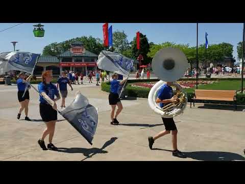 Western Reserve High School Marching Roughriders Performing at Cedar Point 2022