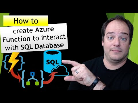 How to create Azure Function to interact with SQL Database