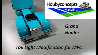 1/14 Tamiya Grand Hauler Taillight Modification with MFC-01 HC Shorts