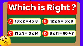 90% Fail This Fast Math Quiz –Only the Best Can Pass ! -#5 🔥🧠 | Math Quiz | Easy To Hard Levels