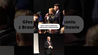 Kobieta Z Widowni Dostała Mikrofon Na Spotkaniu Z Braunem