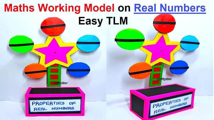 maths working model (tlm) on properties of real numbers - diy | craftpiller