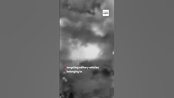 Thumbnail of Israel releases footage of strikes on Syrian military vehicles