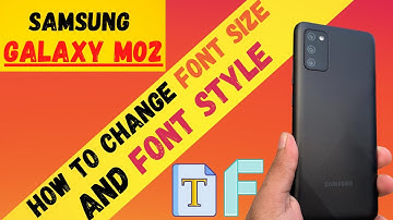 How to change font size and font style in Samsung Galaxy M02/M02s | Samsung M02s Font Change✔️