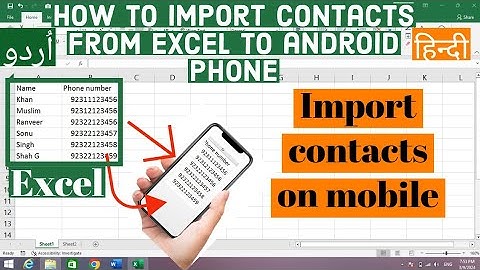How to Import Contacts from Excel to Android Phone | Transfer Contacts From Excel to Mobile phone