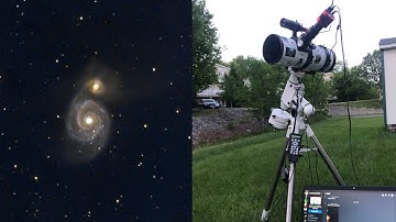 Imaging the WHIRLPOOL GALAXY (M51) with my new telescope!!!
