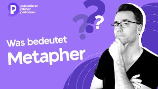 Metapher - was bedeutet das Rhetorik einfach erklärt - mit Ronny Marx