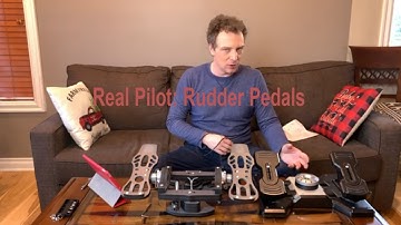 Real Pilot Reviews Flight Simulator Rudder Pedals & Demonstrates Home Simulator Setup