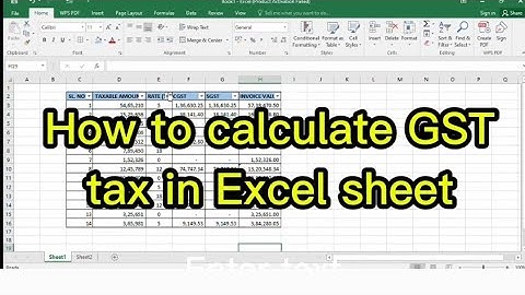 📊 How to Calculate GST Tax in Excel Sheet | Step by Step (Easy Method)