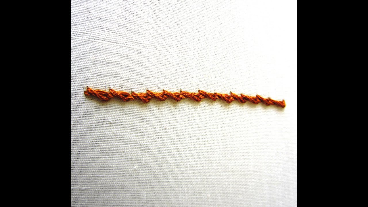 Hand Embroidery Twisted Chain Stitch YouTube