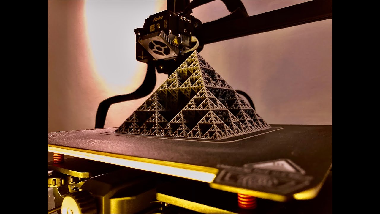 Pyramid 3d printed time lapse creality ender 3 s1 - YouTube