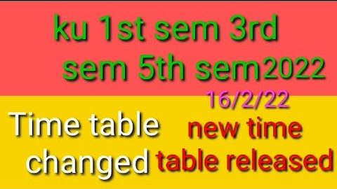 KAKATIYA UNIVERSITY DEGREE EXAMS Final notification released 2022/1st sem 3rd sem 5th sem official//