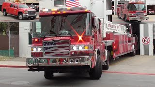 Berkeley Fire Dept. Engine 2 Truck 2 & Battalion 2 Responding