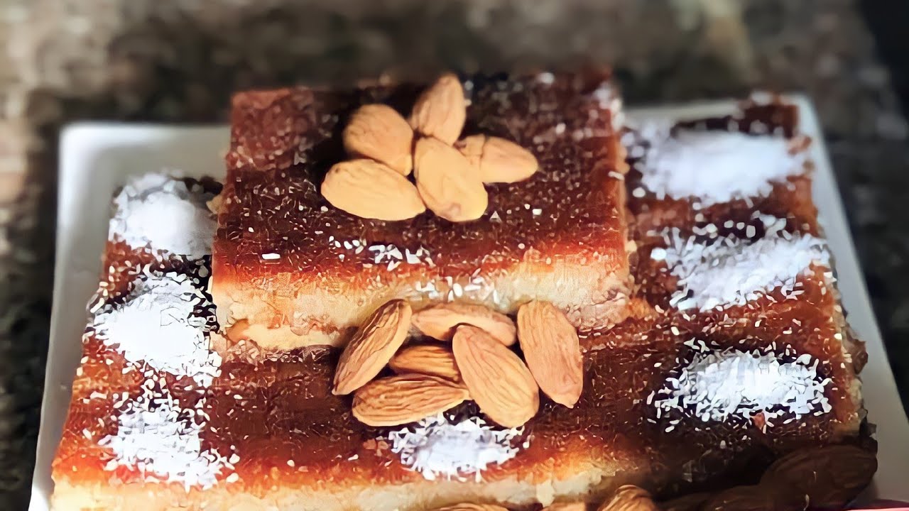 الطريقة الانجح لعمل النمورة،بطريقة المحلات وبكل اسرارها وتفاصيلها المهمة جدا..