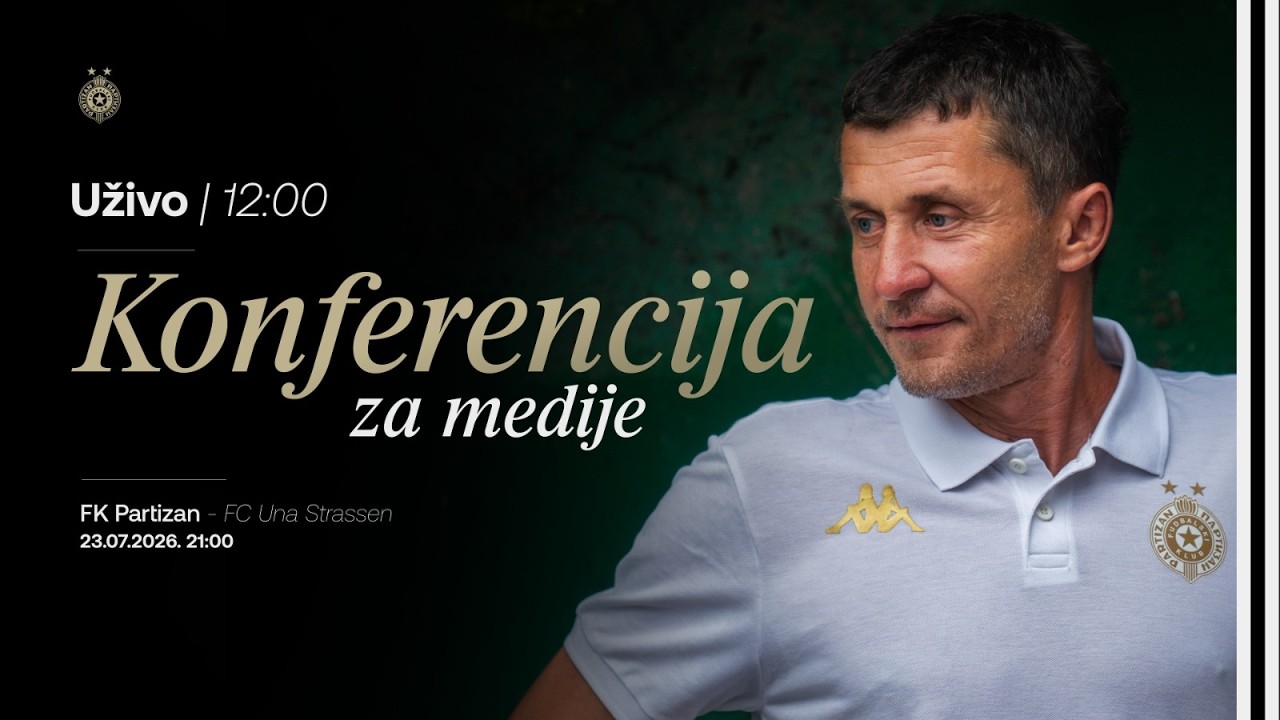 Konferencija za medije pred meč 2. kola kvalifikacija Lige Konferencija FK Partizan- Fc Una Strassen