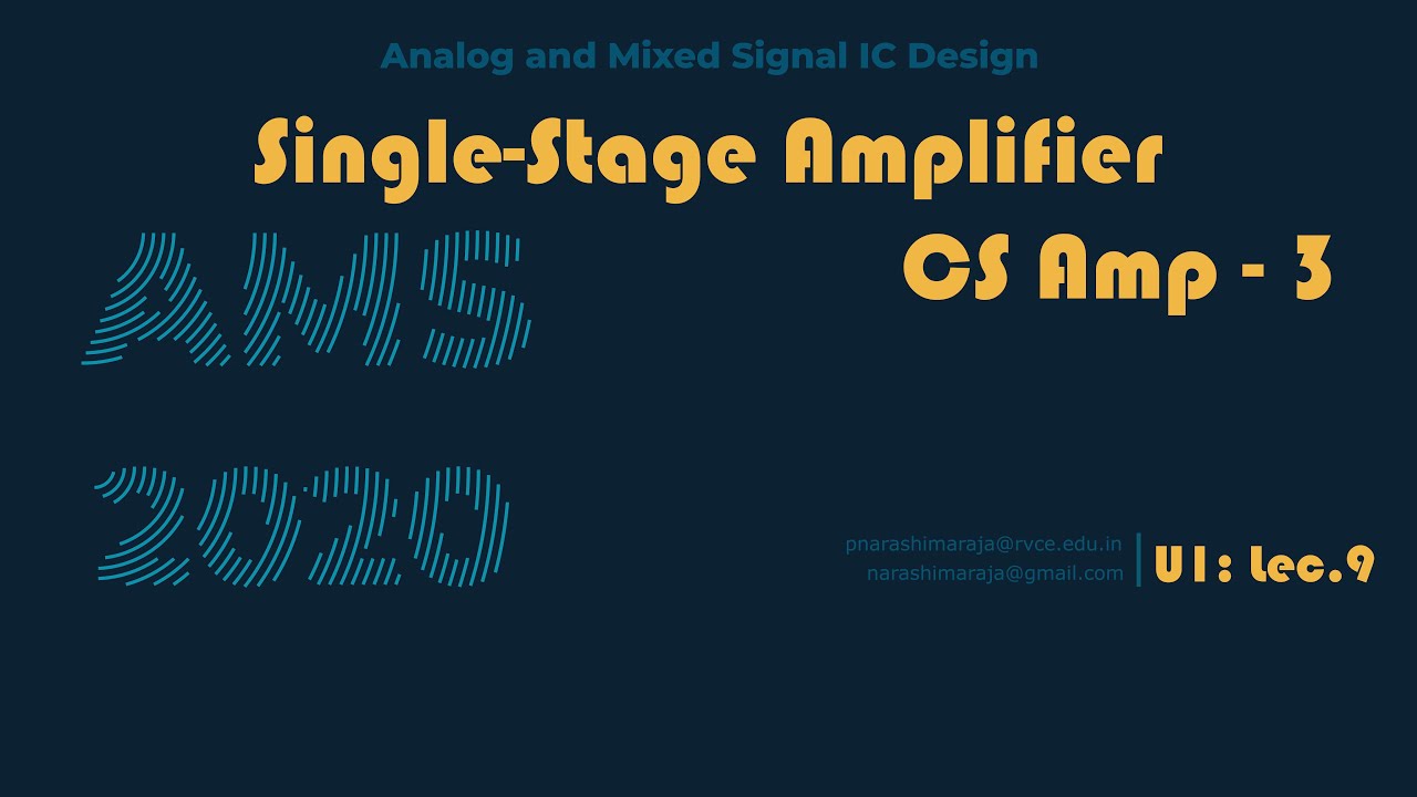 CS amplifier with current source load and Triode loads - YouTube