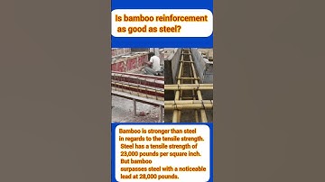 Bamboo as reinforcements!! Basics of civil Engineering #shorts